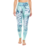 Vrolijke fitnessleggings Blauwe blaadjes