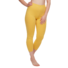 Mosterdgele 3/4 leggings van biologisch katoen
