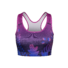 Vrolijke sporttop Paarse blaadjes