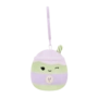 Porte-clés peluche Squishmallows de 9 cm Latchmi le latte matcha lavande