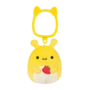 Porte-clés peluche Squishmallows de 9 cm Zarina la limace banane jaune
