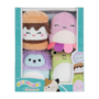 SQUISHMALLOWS Micromallows 4Pack – béka, polip, oroszlán, s'more