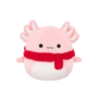 SQUISHMALLOWS Růžový axolotl s šálou – Archie, 30 cm