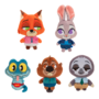 Zootropolis plüssállat – 5 db-os csomag, 8 cm