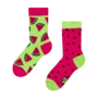 Chaussettes rigolotes pour enfants Pastèque