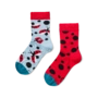 Chaussettes rigolotes pour enfants Coccinelles et points