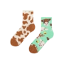 Chaussettes mi-mollet rigolotes Vache et cloche