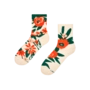 Chaussettes mi-mollet rigolotes Jardin de coquelicots