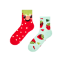 Crew Socks Pixel Strawberries