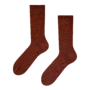 Mogyoróbarna magas szárú zokni