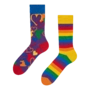 Chaussettes rigolotes Amour multicolore