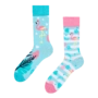 Chaussettes rigolotes Flamants roses amoureux