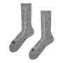 Sivé merino ponožky s froté úpletom