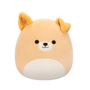 Peluche Squishmallows de 30 cm Cooper le chien brun au ventre blanc