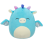 Squishmallows Tatiana il drago blu-verde con gli occhi chiusi, 20 cm