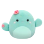 Squishmallows bačvasti kaktus boje mente s ružičastim cvjetovima, 20 cm