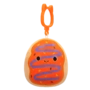 Peluche Squishmallows de 9 cm Clip-On Jay le beignet givré orange au filet violet
