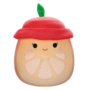 Peluche Squishmallows de 30 cm Celia la tranche d’orange au chapeau rouge