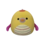 Peluche Squishmallows de 20 cm Leif le dragon de mer jaune au ventre rayé