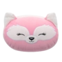 Peluche Squishmallows Stackables de 30 cm Rhiannon le renard rose aux yeux fermés