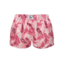 Women's Boxer Shorts Pink Leaves