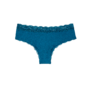 Slip da donna con inserti in pizzo blu marocchino