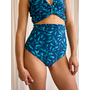 Damski dół od bikini MagicMix Turkusowe kwiaty