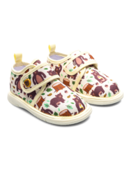 Весели бебешки пантофи Гладна мечка