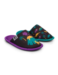 Veselé detské papuče Dinosaury a sopky