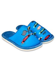 Veselé detské papuče Rýchle autá