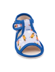 Pantoufles à bout ouvert pour enfants Hiver avec un bonhomme de neige