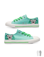 Veselé detské plátenné tenisky Šťastná koala