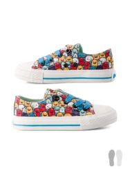 Veselé detské plátenné tenisky Vtipné príšerky