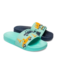 Veselé detské šľapky Autá v premávke