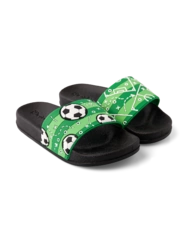 Veselé detské šľapky Futbalové ihrisko