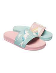 Veselé detské šľapky Jednorožec a dúha