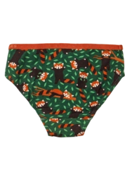 Veselé dievčenské nohavičky Panda Červená