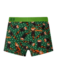 Veselé chlapčenské boxerky Panda Červená