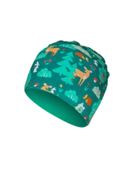 Veselá súprava detskej čiapky a nákrčníka Lesní kamaráti