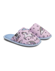 Veselé detské papuče Dúhový jednorožec