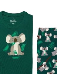 Veselé detské pyžamo Koala a listy