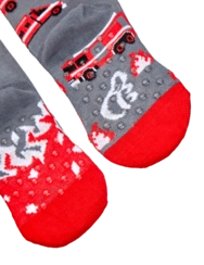 Protiskluzové dětské punčošky Hasiči v akci