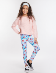 Legging en coton rigolo pour enfants Poisson-globe drôle
