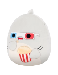 SQUISHMALLOWS Šedý žralok s popcornem – Gordon, 35 cm