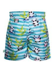 Veselé chlapecké plavkové šortky Panda na dovolené
