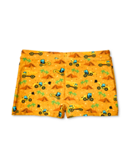 Veselé dětské plavky Bagr na pláži