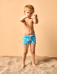 Short de bain élastique et rigolo pour enfants Mouette en vacances Short de bain élastique et rigolo pour enfants Mouette en vacances