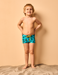 Vidám gyerek fürdőruha Kalózhajó