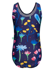 Girls' Swimsuit Aquarelle Flowers