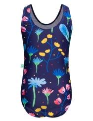 Veselé dívčí plavky Akvarelové květiny